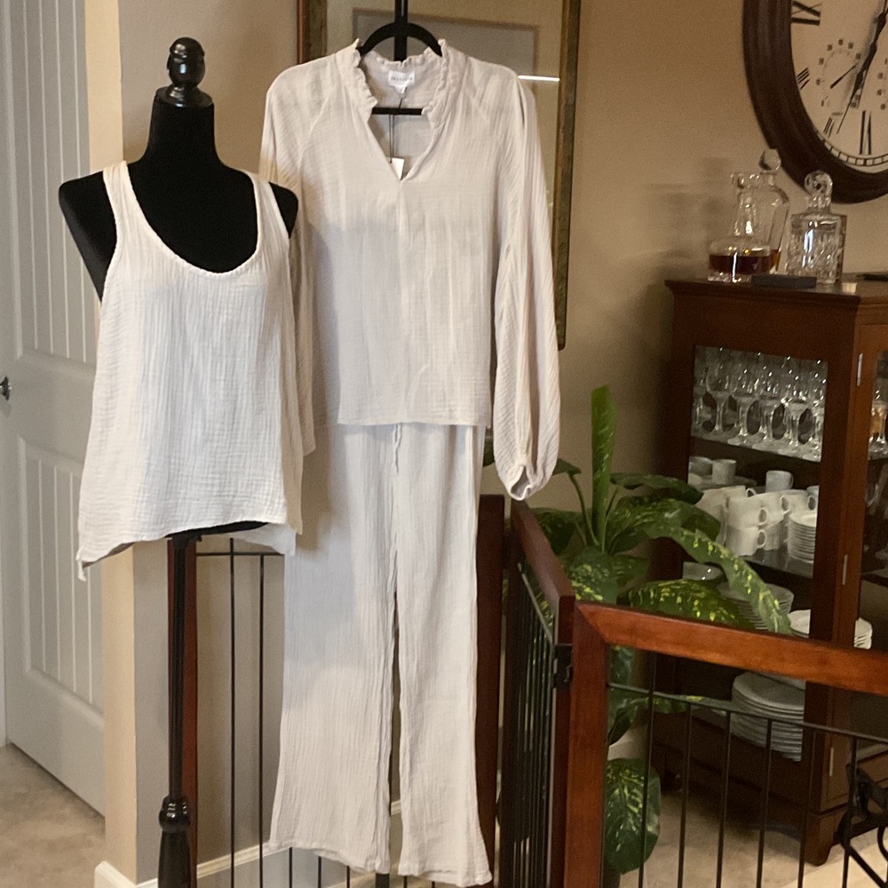 felicite - 3 Piece Set, Cami, Pants & Pullover Top, Small